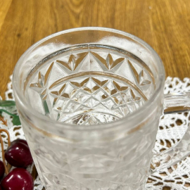 Кружка пивная из хрусталя в прессе. 350мл. Богемия, Чехословакия, винтажное время выпуска. Картинка 2